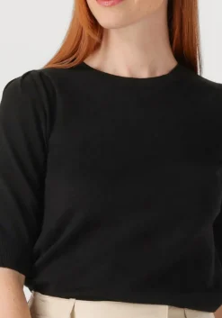 zwarte summum top short sleeve sweater