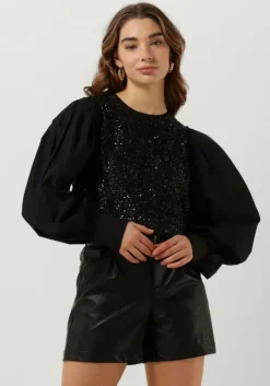 zwarte summum top top sequins