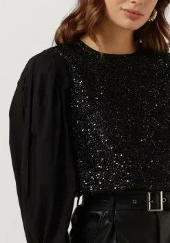 zwarte summum top top sequins