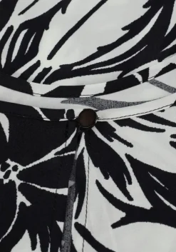 zwarte summum top top short sleeves two tone flo