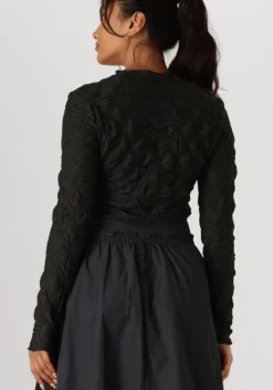 zwarte summum tops & t-shirts top spider mesh