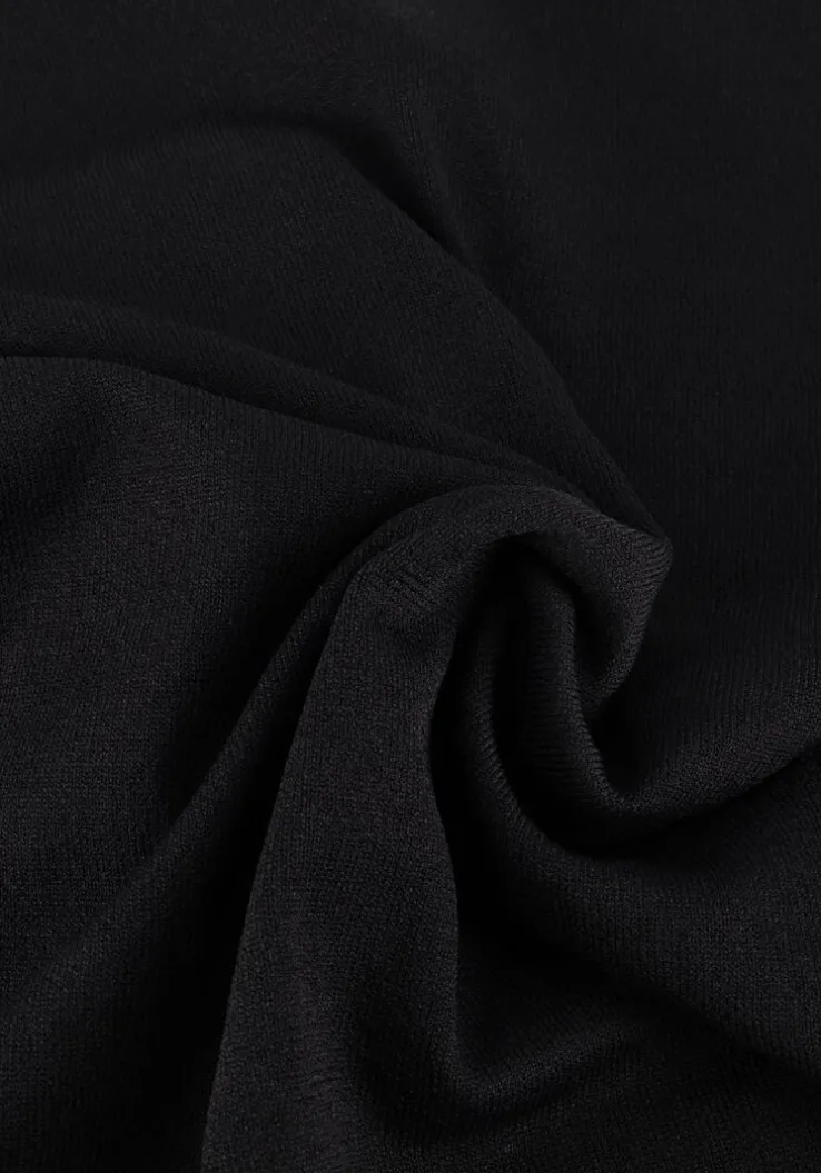 zwarte summum trui bare shoulder top dull