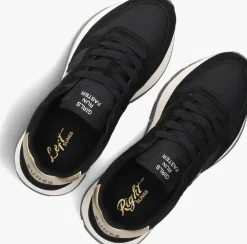 zwarte sun68 lage sneakers ally solid nylon