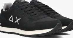 zwarte sun68 lage sneakers tom solid