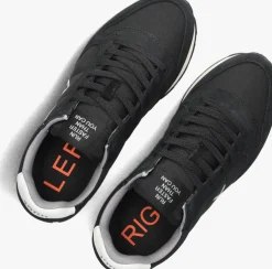 zwarte sun68 lage sneakers tom solid