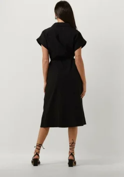 zwarte suncoo midi jurk coco