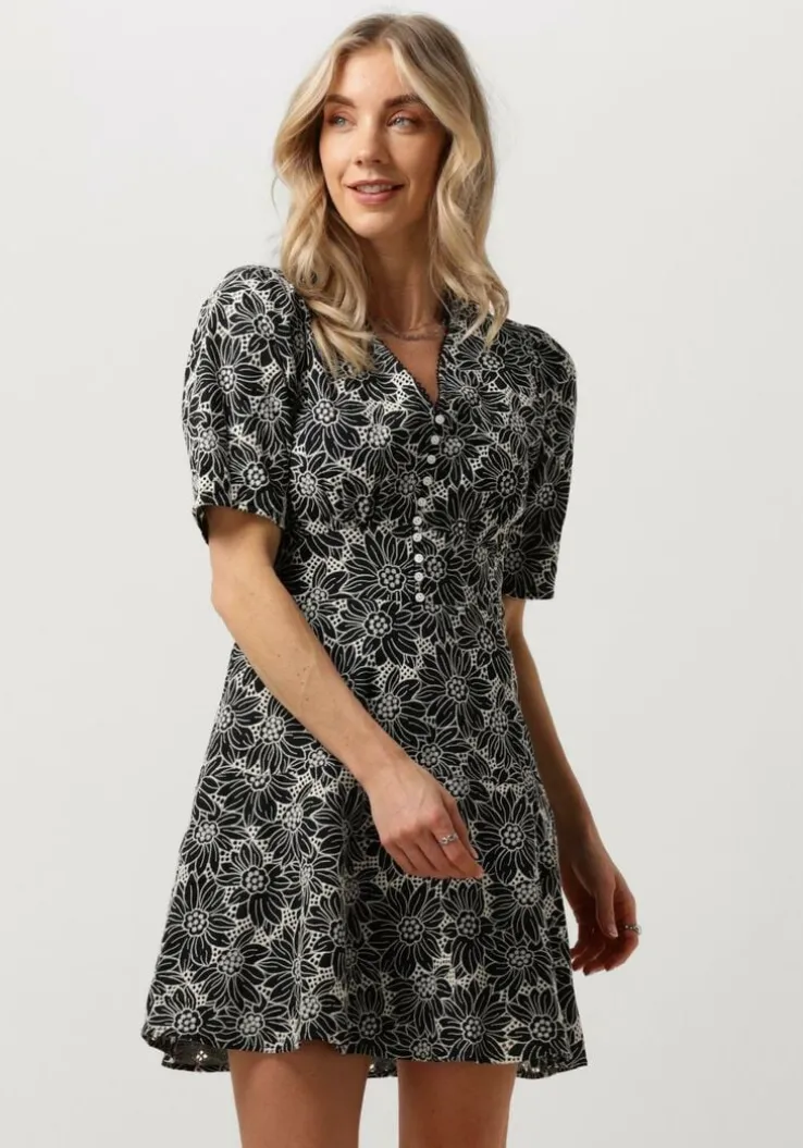 zwarte suncoo mini jurk cindy