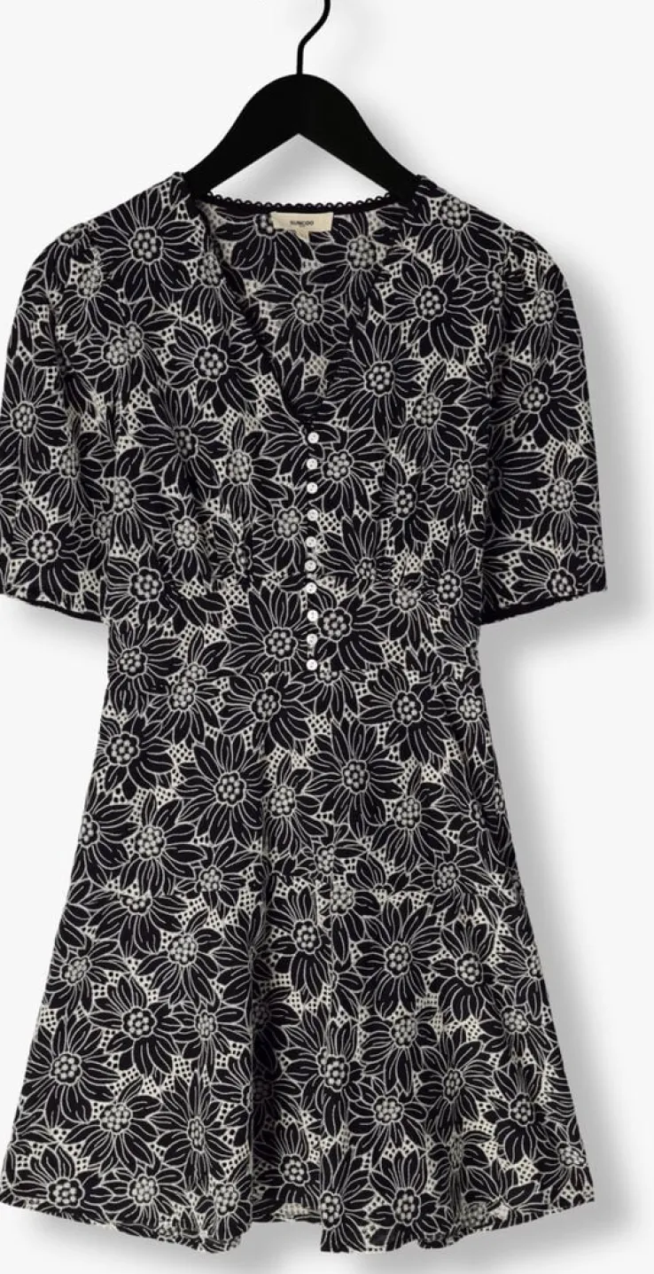 zwarte suncoo mini jurk cindy