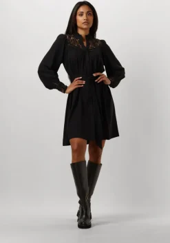 zwarte suncoo mini jurk ceylan