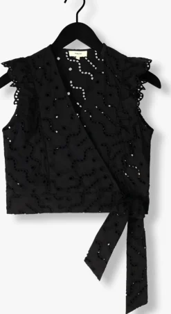 zwarte suncoo top lila