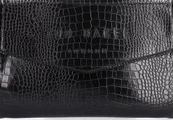 zwarte ted baker clutch crocey