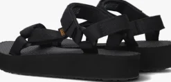 zwarte teva platte sandalen midform universal kids