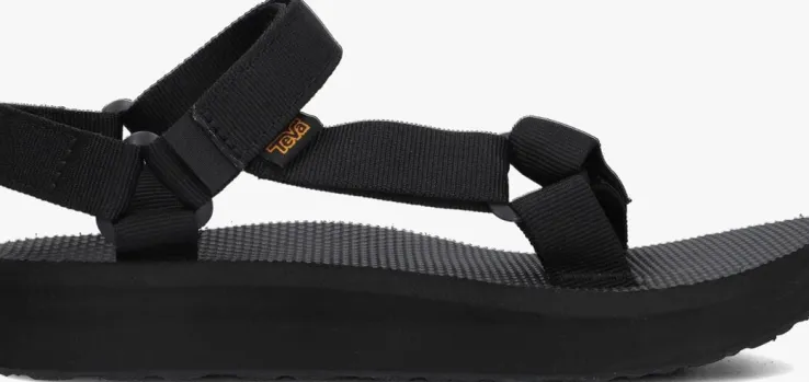 zwarte teva platte sandalen w midform universal