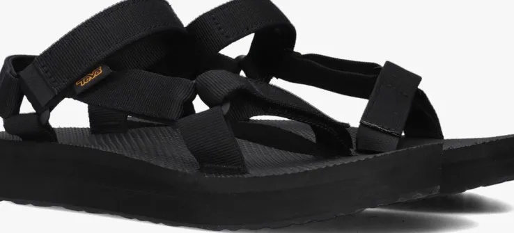 zwarte teva platte sandalen w midform universal