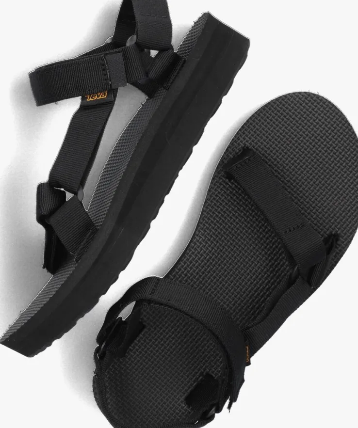 zwarte teva platte sandalen w midform universal