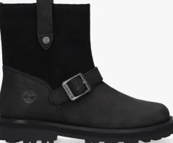 zwarte timberland biker boots courma kid wl biker boot