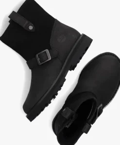 zwarte timberland biker boots courma kid wl biker boot