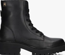 zwarte tommy hilfiger boots chic mid heell