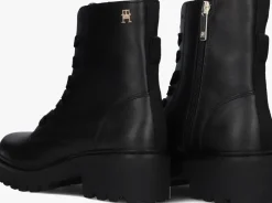 zwarte tommy hilfiger boots chic mid heell