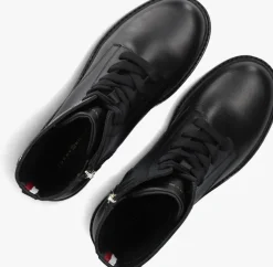 zwarte tommy hilfiger boots chic mid heell