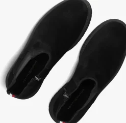 zwarte tommy hilfiger chelsea boots hilfiger zip