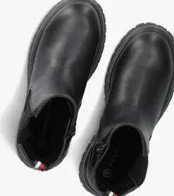 zwarte tommy hilfiger chelsea boots 33570