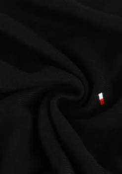 zwarte tommy hilfiger coltrui pima org ctn cashmere roll neck