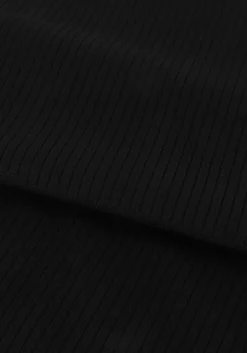 zwarte tommy hilfiger coltrui slim 5x2 rib roll-nk ls