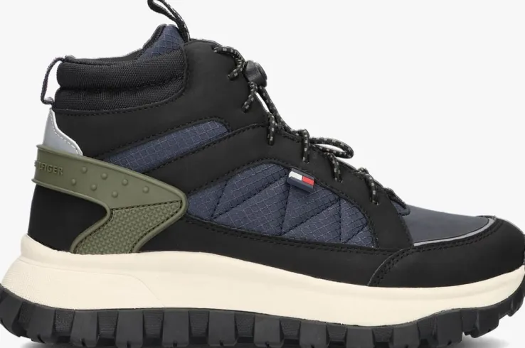 zwarte tommy hilfiger enkelboots lace-up bootie