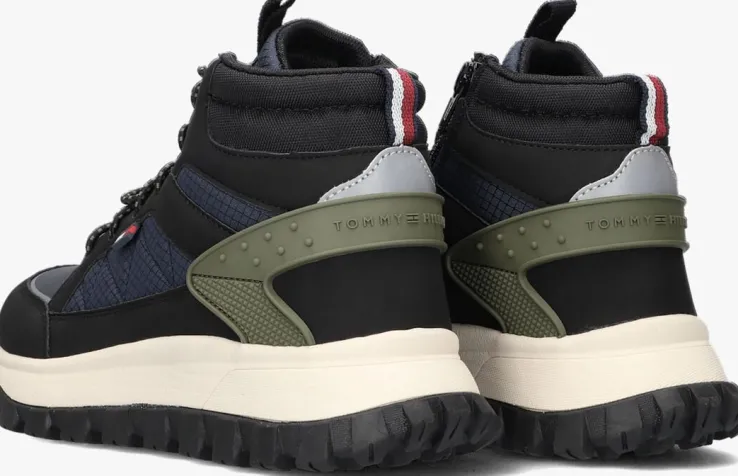 zwarte tommy hilfiger enkelboots lace-up bootie