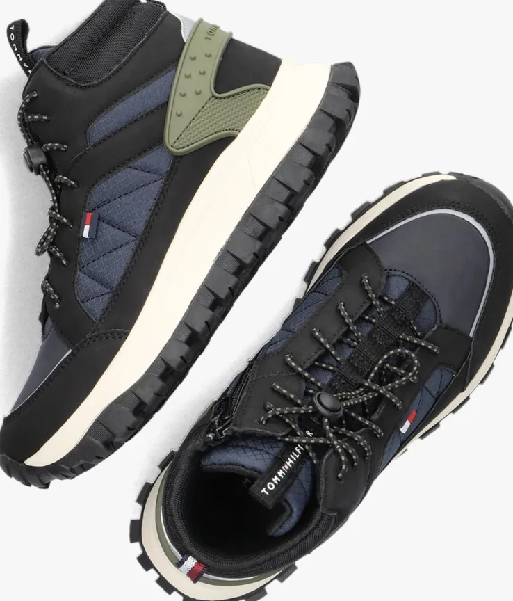 zwarte tommy hilfiger enkelboots lace-up bootie