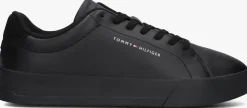 zwarte tommy hilfiger lage sneakers tommy hilfiger court