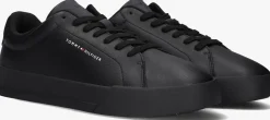 zwarte tommy hilfiger lage sneakers tommy hilfiger court