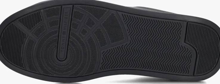 zwarte tommy hilfiger lage sneakers tommy hilfiger court