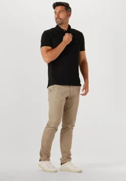 zwarte tommy hilfiger polo core 1985 slim polo
