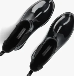 zwarte tommy hilfiger regenlaarzen flag rainboot