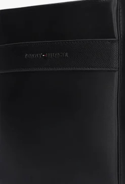 zwarte tommy hilfiger reportertas th corp mini crossover