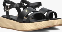 zwarte tommy hilfiger sandalen 33793