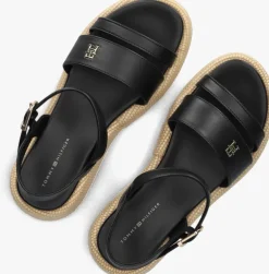 zwarte tommy hilfiger sandalen 33793