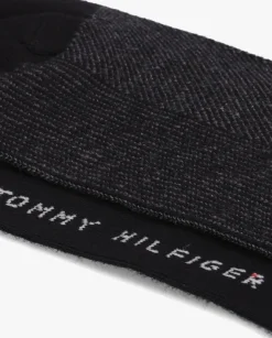 zwarte tommy hilfiger sokken th men sock 2p birdseye