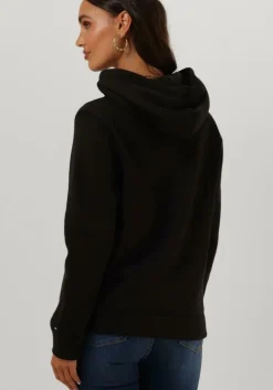 zwarte tommy hilfiger trui heritage hilfiger hoodie ls