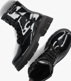 zwarte tommy hilfiger veterboots 33041