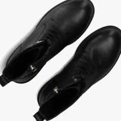 zwarte tommy hilfiger veterboots bicolor lace-up