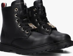zwarte tommy hilfiger veterboots 33561