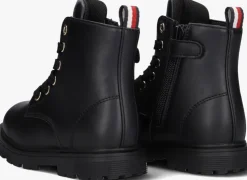 zwarte tommy hilfiger veterboots 33561