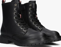 zwarte tommy hilfiger veterboots 33569