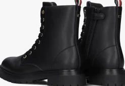 zwarte tommy hilfiger veterboots 33569