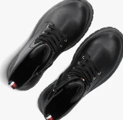 zwarte tommy hilfiger veterboots 33569
