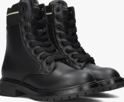 zwarte tommy hilfiger veterboots 34018