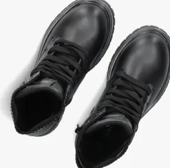 zwarte tommy hilfiger veterboots 34018